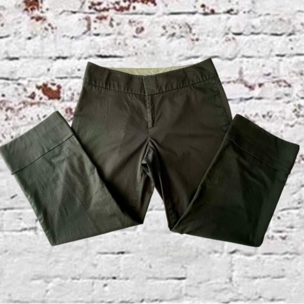Women’s Banana Republic Black Martin Stretch Cropped Ankle Pants Size 8